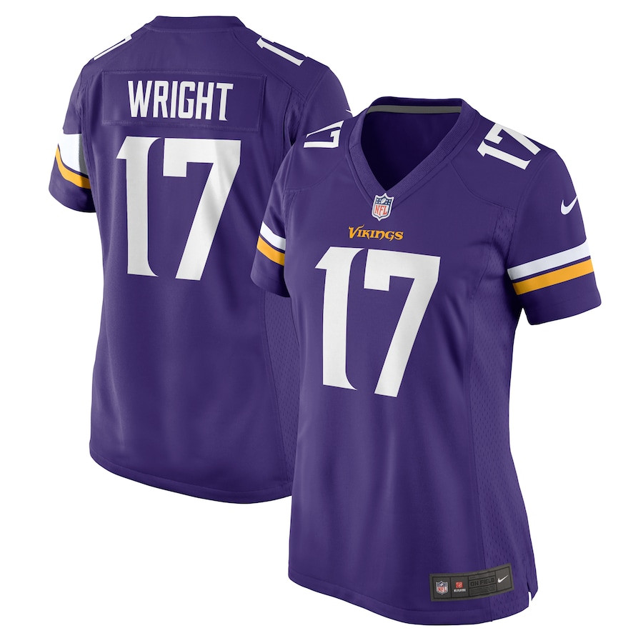 Ryan Wright #17 Minnesota Vikings Game Jersey - Women's | Purple