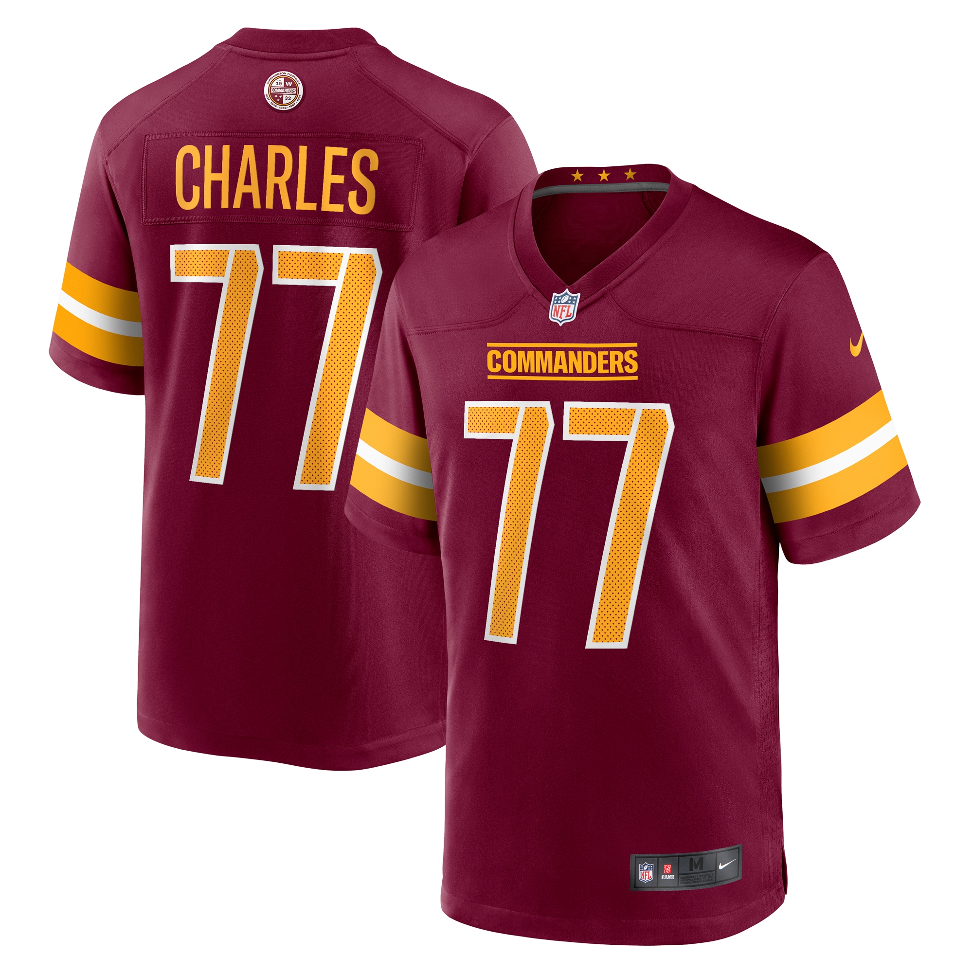 Saahdiq Charles Washington Commanders Game Jersey - Men's