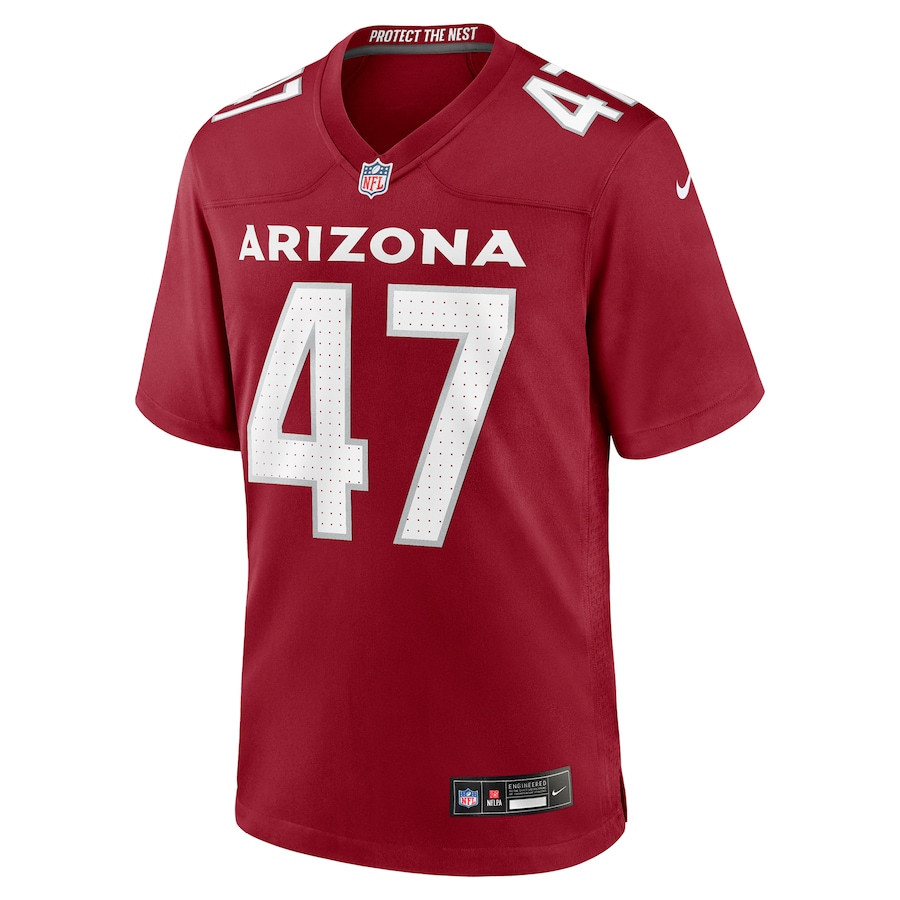 Alternative view of Sage Surratt #47 Arizona Cardinals Game Jersey - Men's | Cardinal