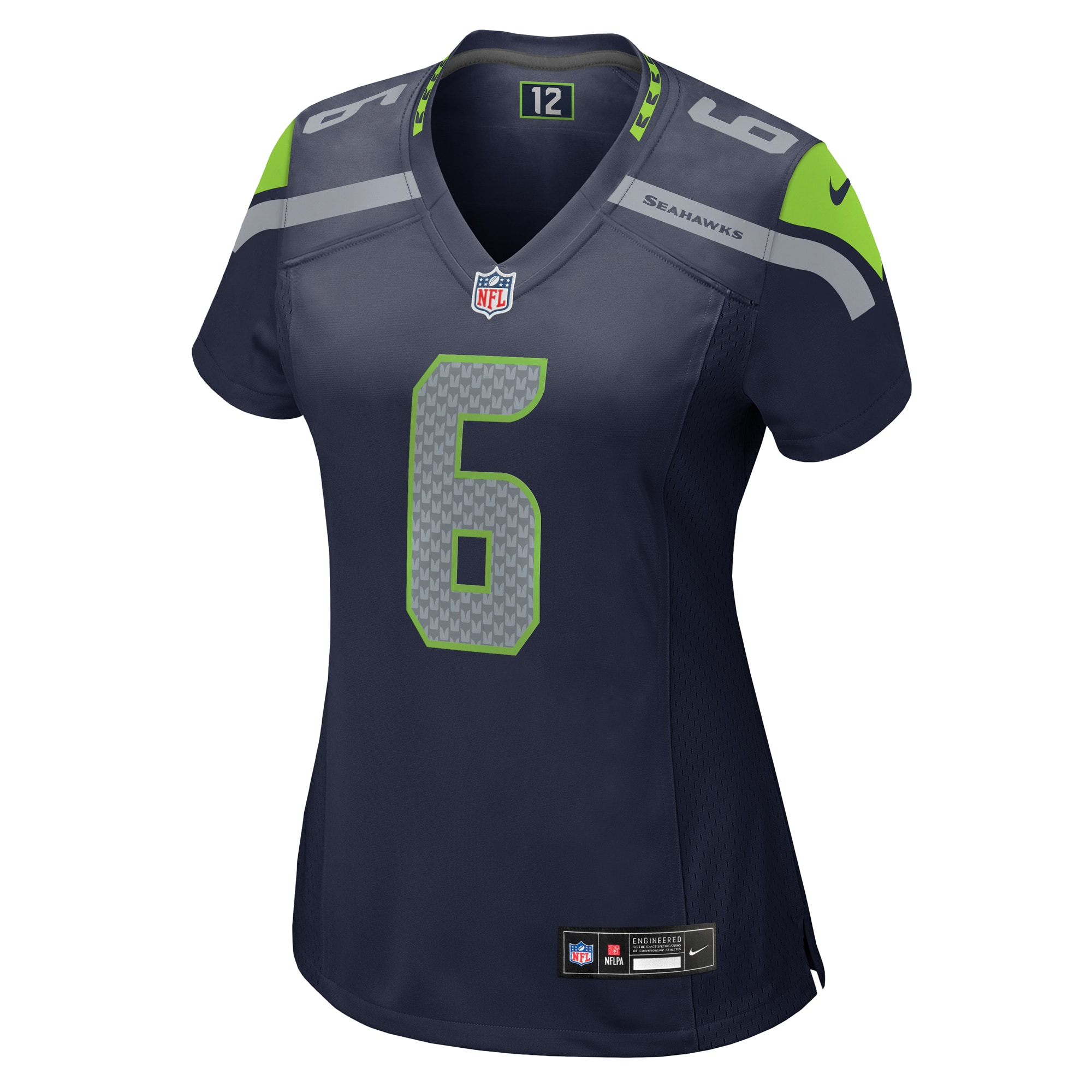 Alternative view of Sam Howell Seattle Seahawks Game Jersey - Women's