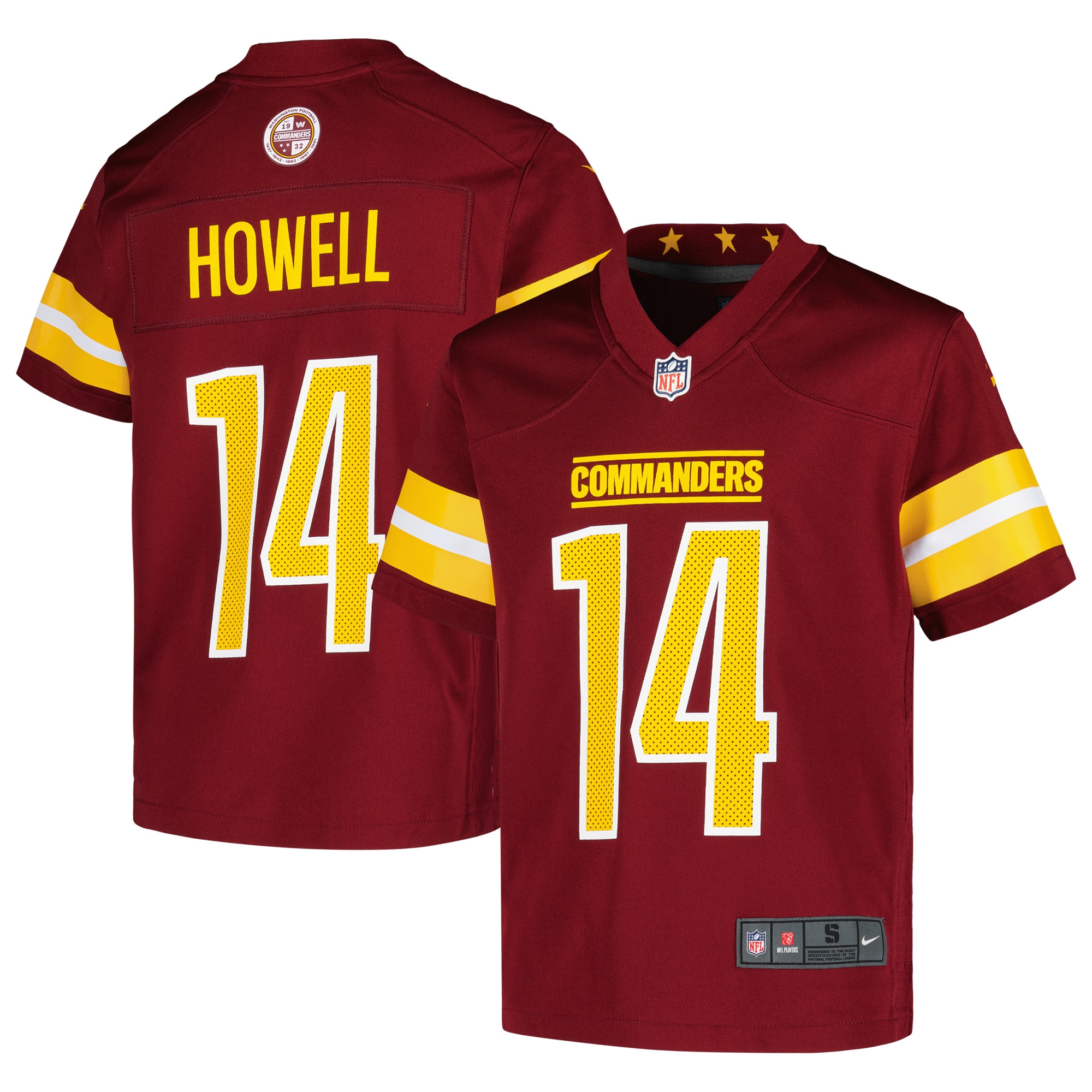 Sam Howell Washington Commanders Game Jersey - Youth