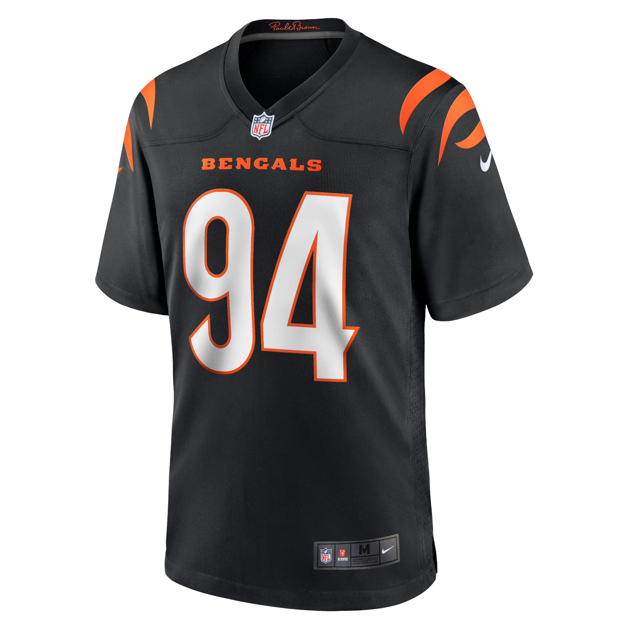 Alternative view of Sam Hubbard Cincinnati Bengals Game Jersey - Men's