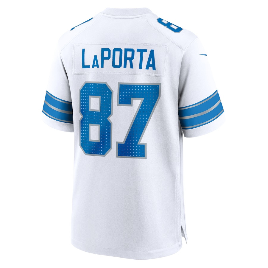 Sam LaPorta #87 Detroit Lions Game Jersey - Men's | White - Image 3
