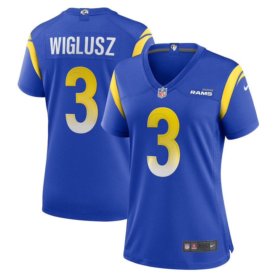 Sam Wiglusz #3 Los Angeles Rams Game Jersey - Women's | Royal