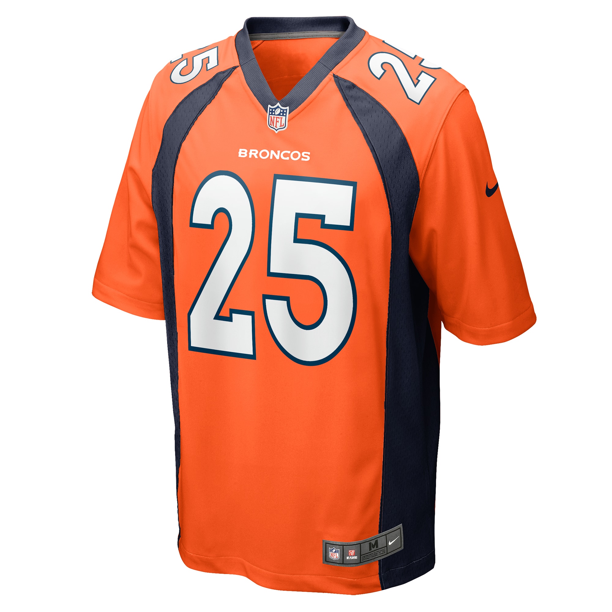 Alternative view of Samaje Perine Denver Broncos Game Jersey - Men's