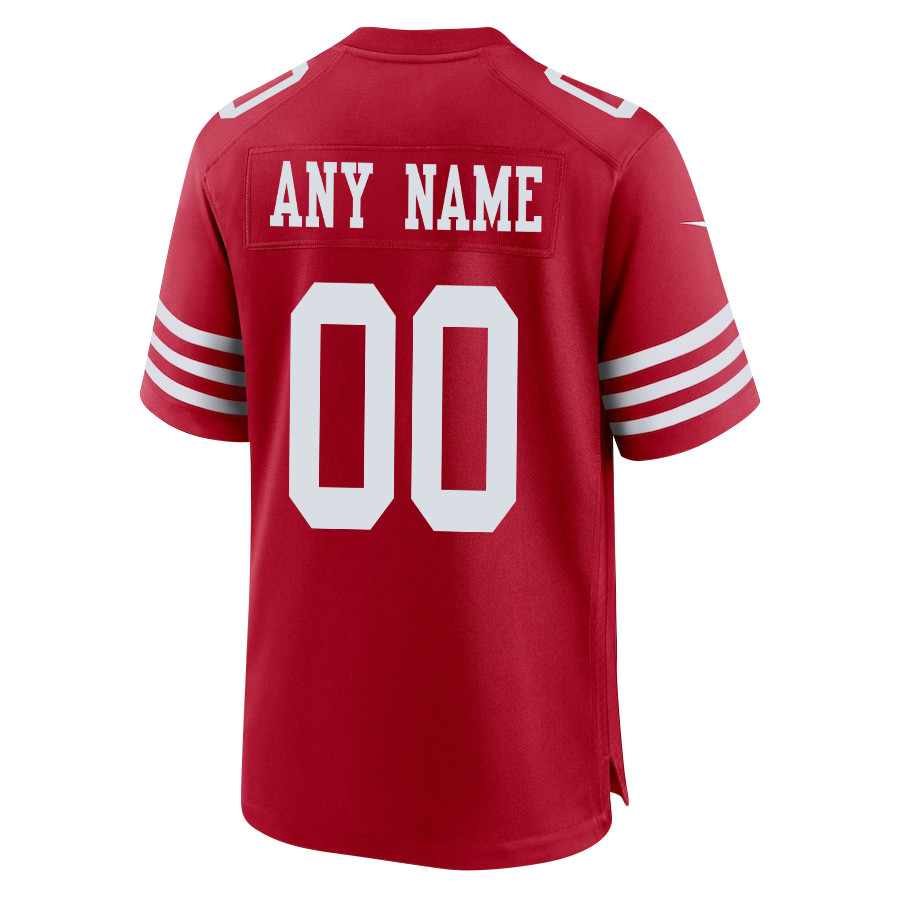 San Francisco 49ers Super Bowl LVIII Patch Game Jersey - Men's | Scarlet - Image 3