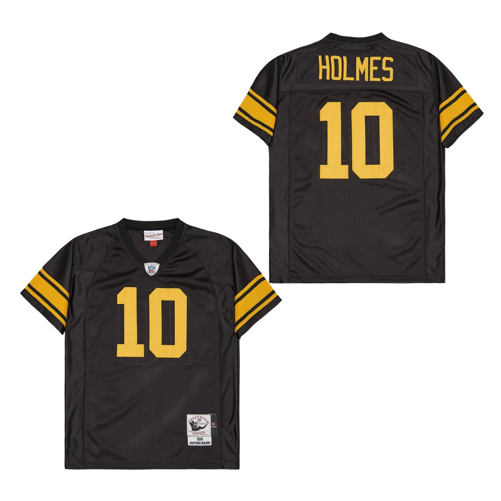Santonio Holmes #10 Pittsburgh Steelers Throwback Game Jersey - Men's | Black