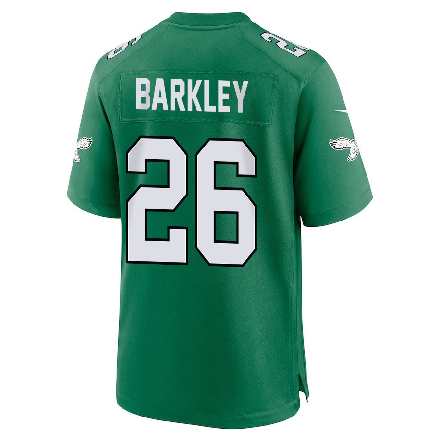 Saquon Barkley #26 Philadelphia Eagles Alternate Game Jersey - Men's | Kelly Green - Image 3
