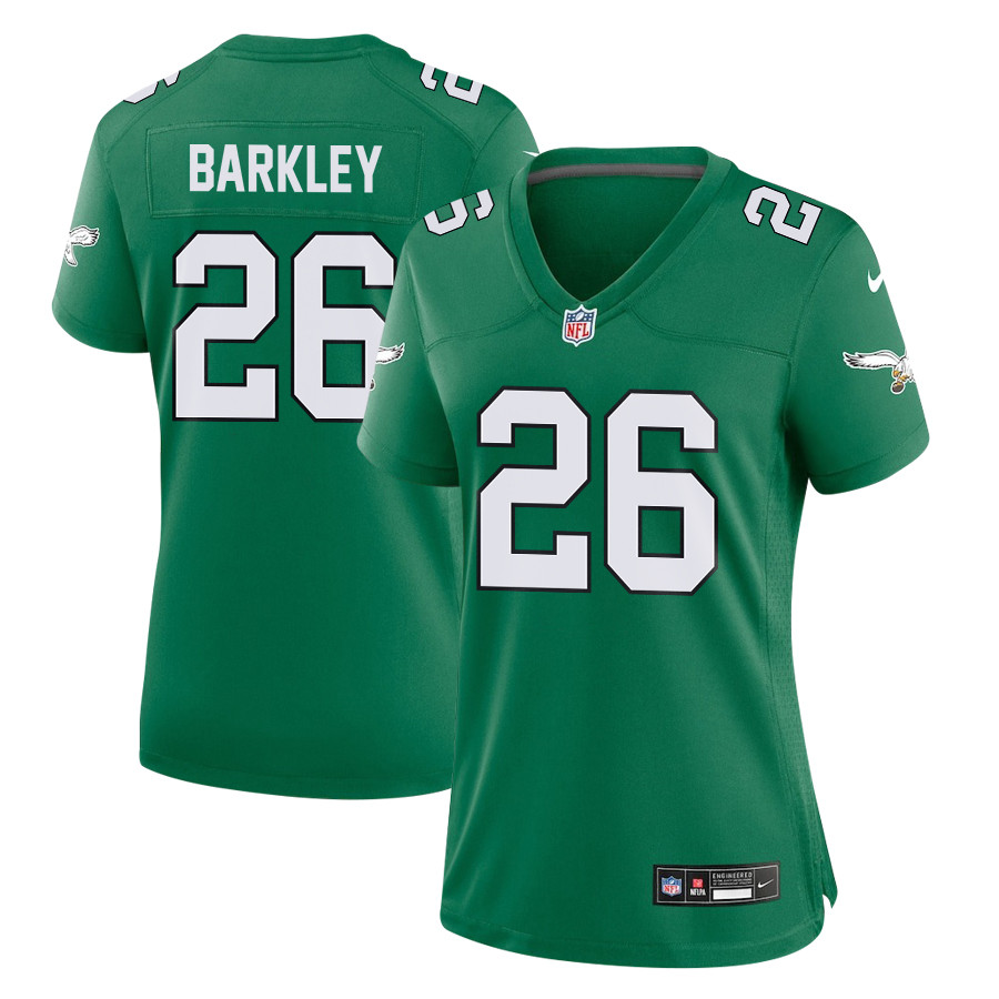 Saquon Barkley #26 Philadelphia Eagles Alternate Game Jersey - Women's | Kelly Green