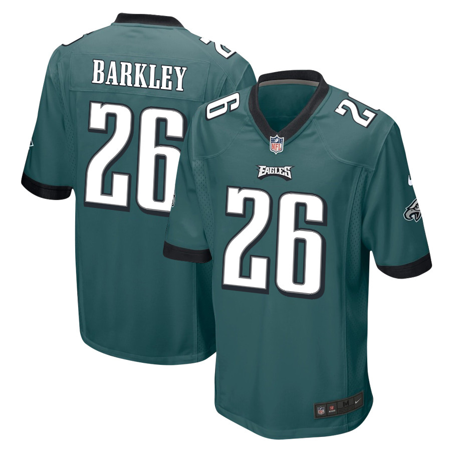 Saquon Barkley #26 Philadelphia Eagles Game Jersey - Men's | Midnight Green