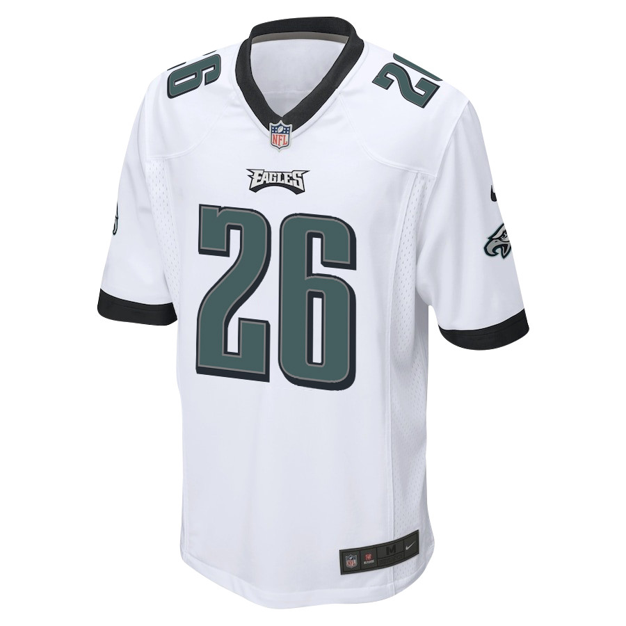 Alternative view of Saquon Barkley #26 Philadelphia Eagles Game Jersey - Men's | White