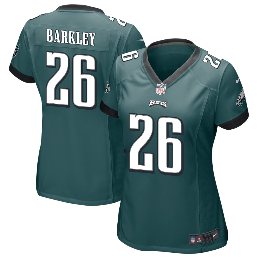 Saquon Barkley #26 Philadelphia Eagles Game Jersey - Women's | Midnight Green