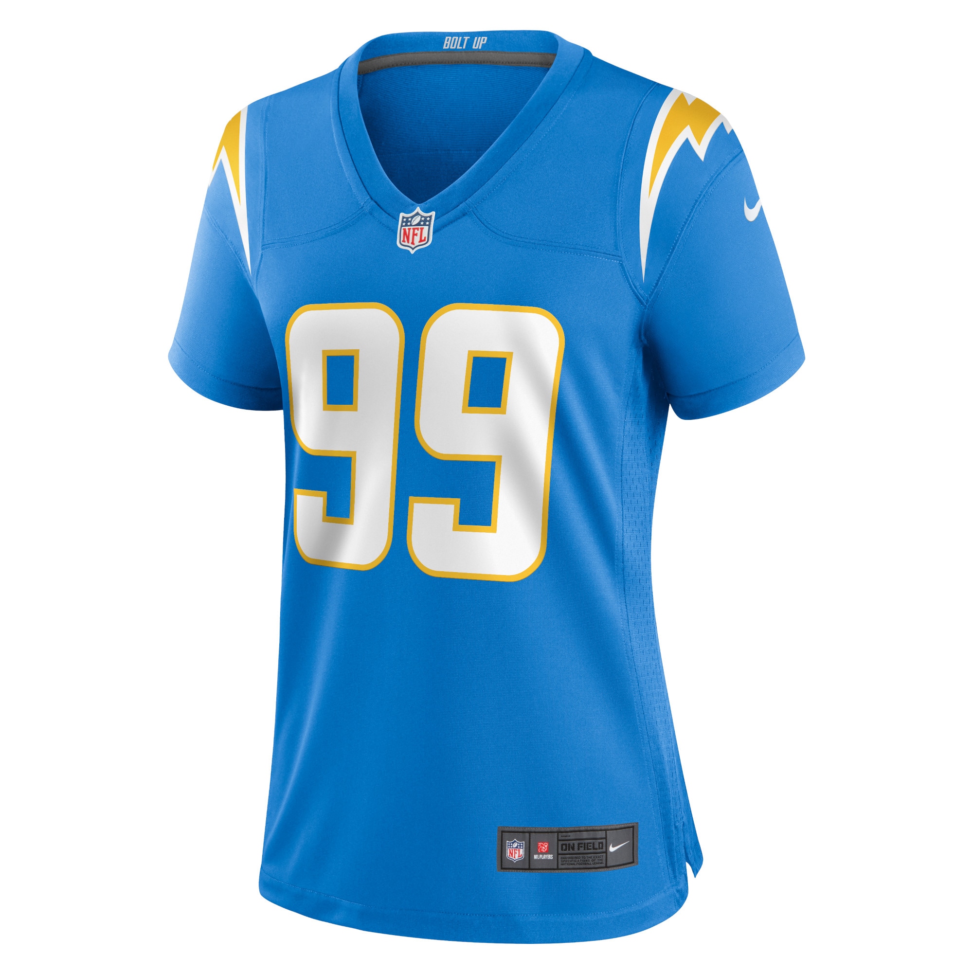 Alternative view of Scott Matlock Los Angeles Chargers Game Jersey - Women's