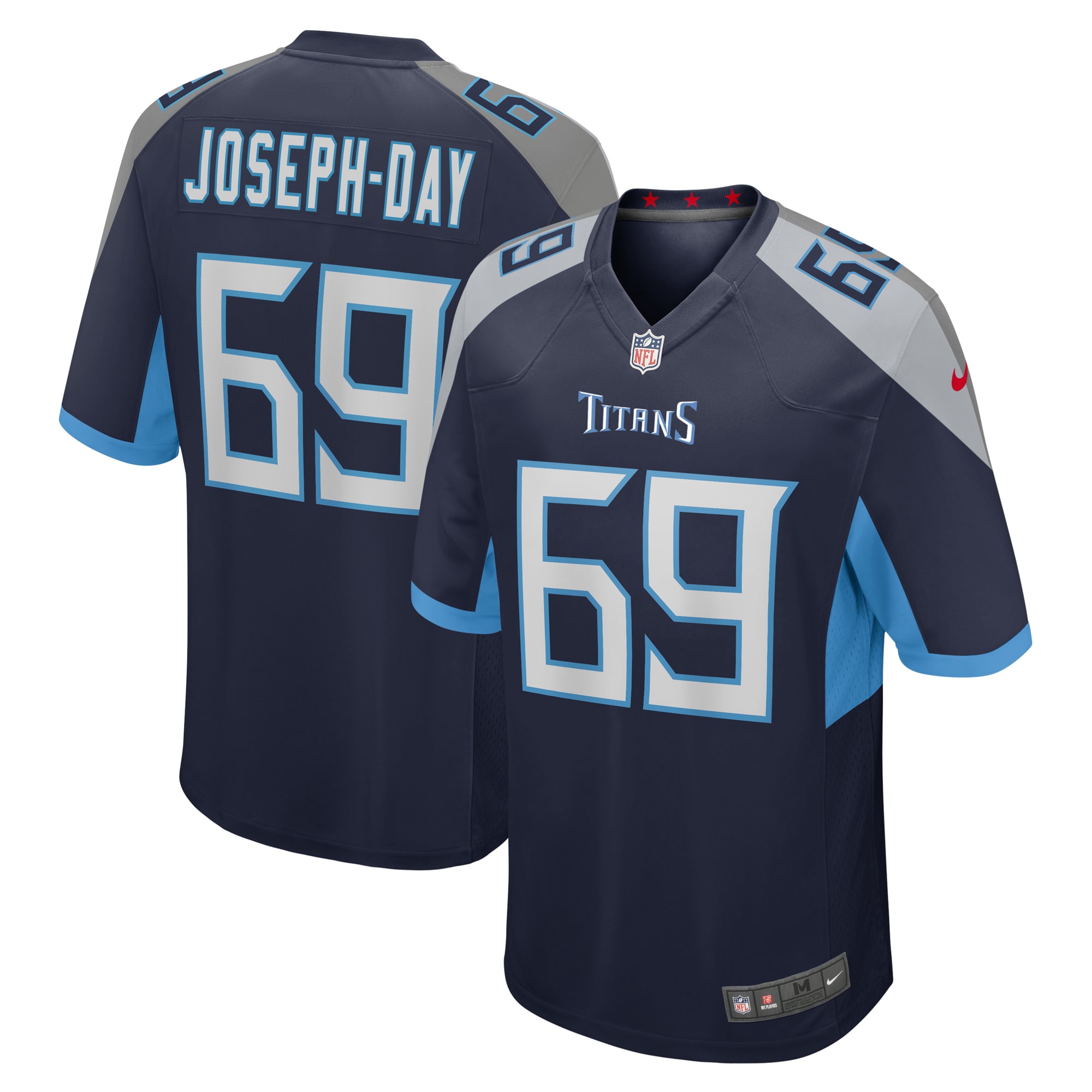 Sebastian Joseph-Day Tennessee Titans Game Jersey - Men's | Day Navy Game Jersey