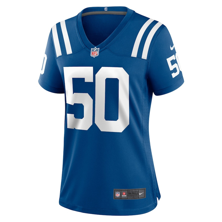 Segun Olubi #50 Indianapolis Colts Game Jersey - Women's | Royal - Image 2