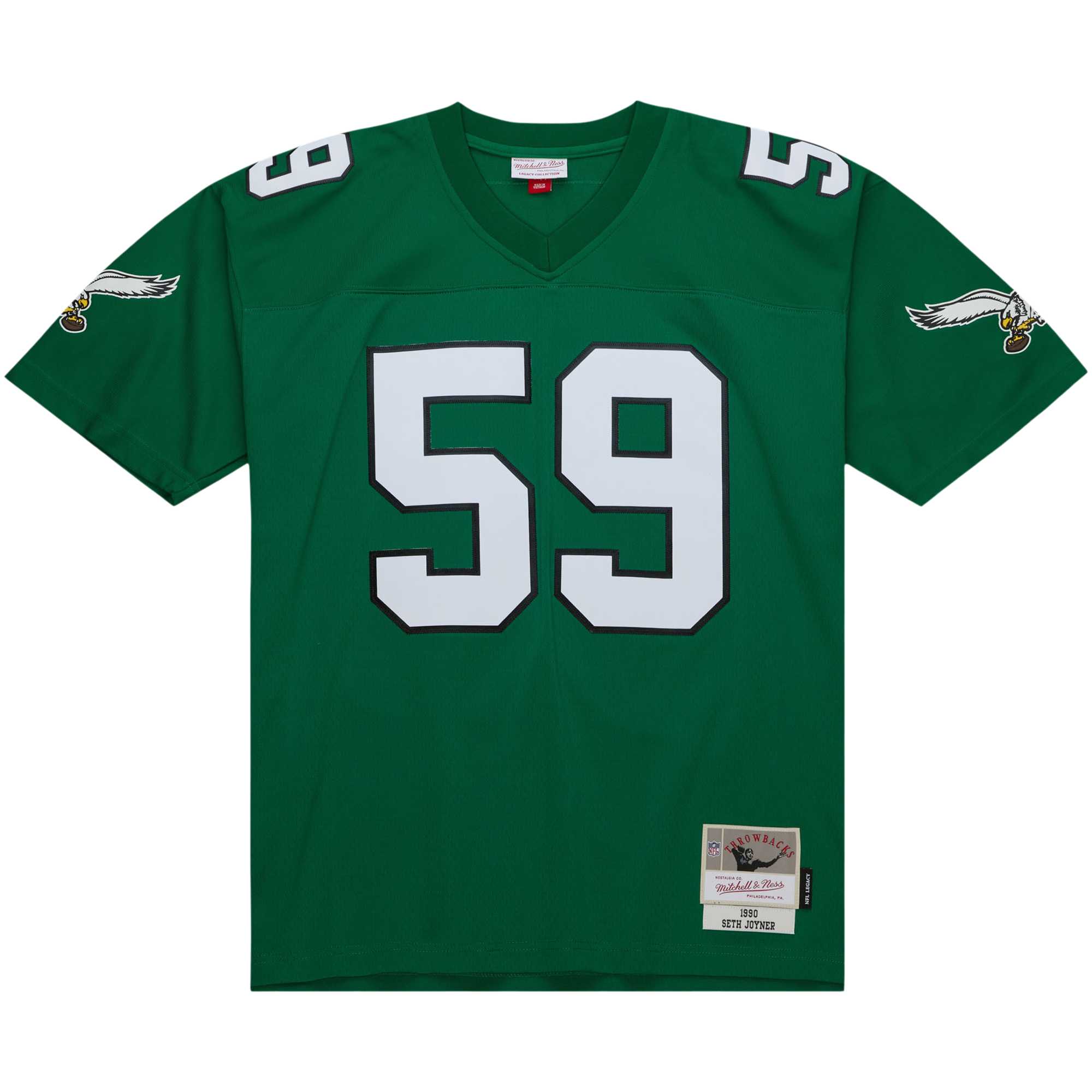 Alternative view of Seth Joyner Mitchell & Ness Philadelphia Eagles Game Jersey - Men's