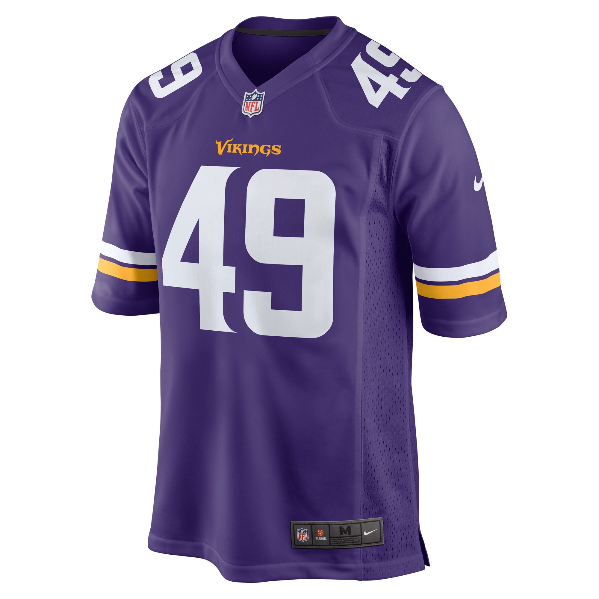 Alternative view of Seth Vernon Minnesota Vikings Game Jersey - Men's