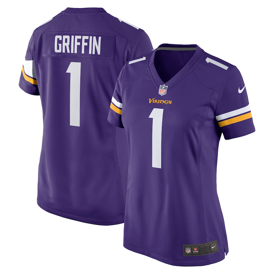 Shaquill Griffin #1 Minnesota Vikings Game Jersey - Women's | Purple