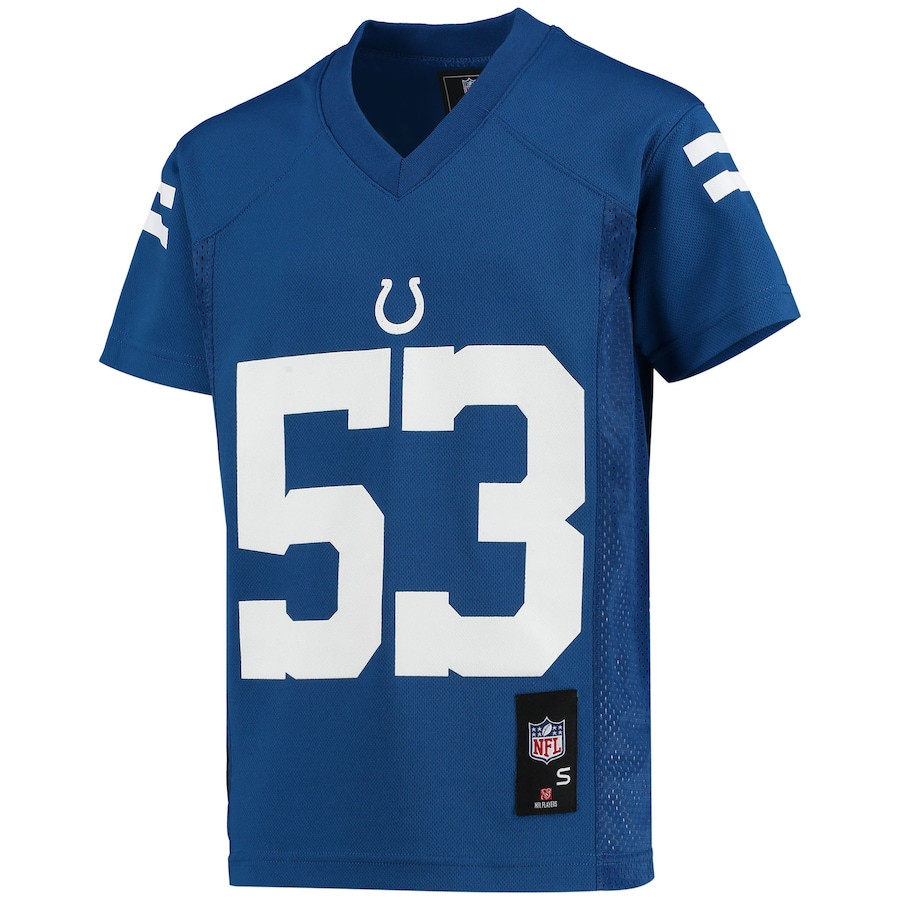 Shaquille Leonard #53 Indianapolis Colts Game Jersey - Youth | Royal - Image 2