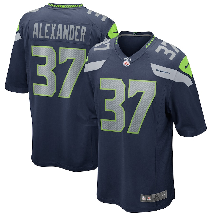 Shaun Alexander #37 Seattle Seahawks Game Jersey - Men's | College Navy