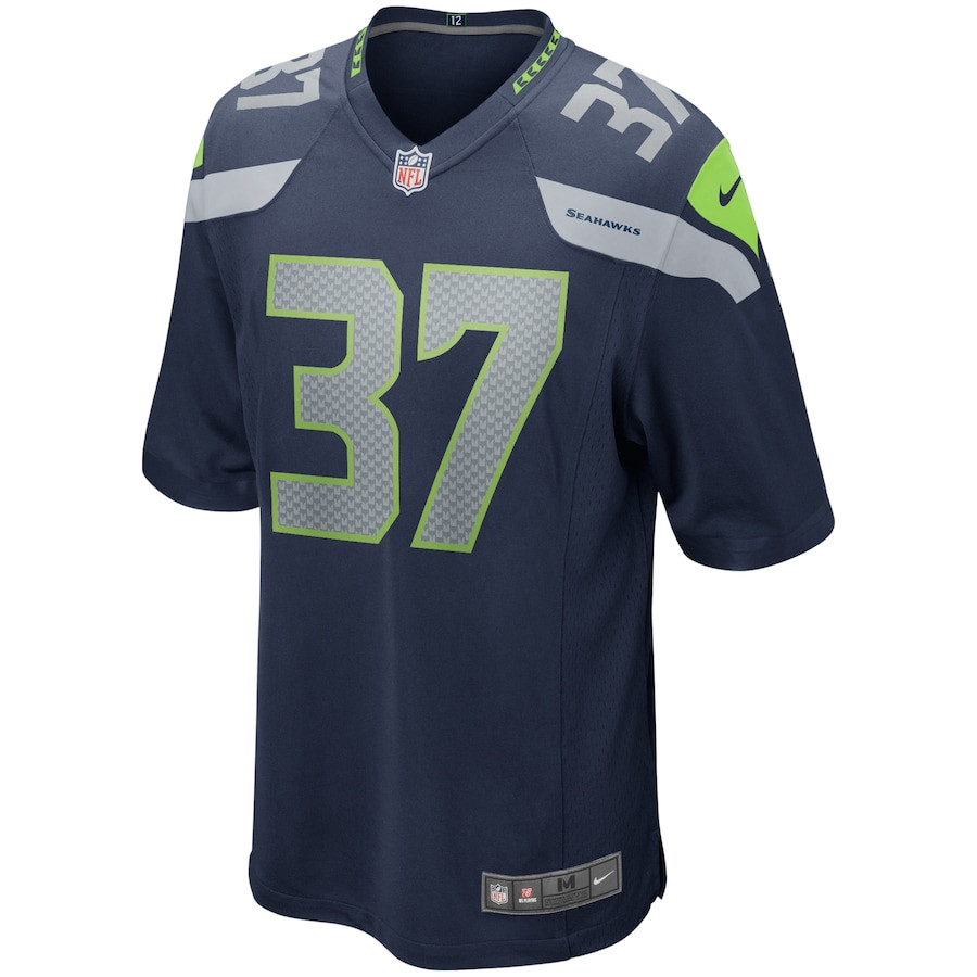 Alternative view of Shaun Alexander #37 Seattle Seahawks Game Jersey - Men's | College Navy