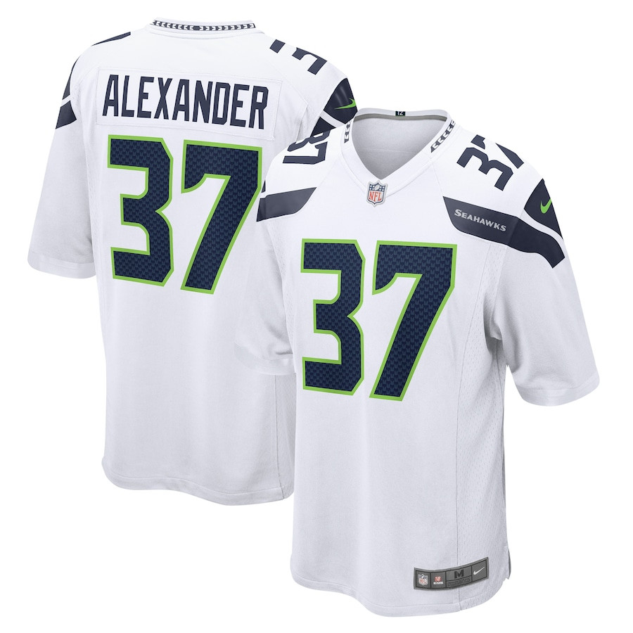 Shaun Alexander #37 Seattle Seahawks Game Jersey - Men's | White