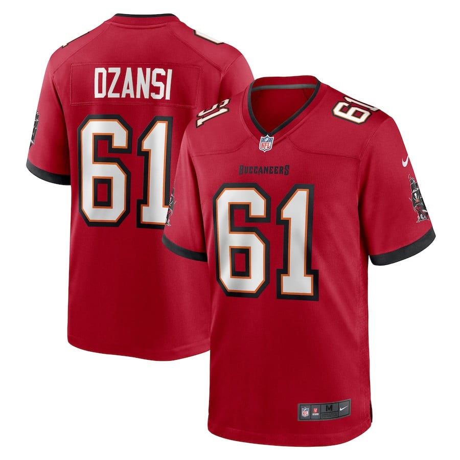 Silas Dzansi #61 Tampa Bay Buccaneers Game Jersey - Men's | Red