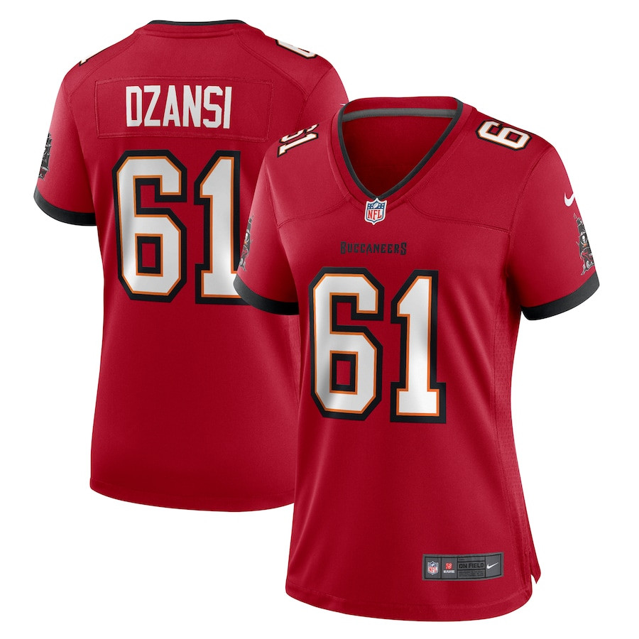 Silas Dzansi #61 Tampa Bay Buccaneers Game Jersey - Women's | Red