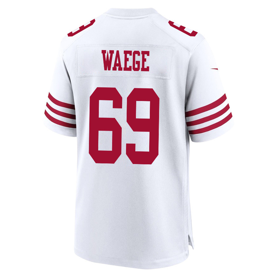 Spencer Waege #69 San Francisco 49ers Game Jersey - Men's | White - Image 3