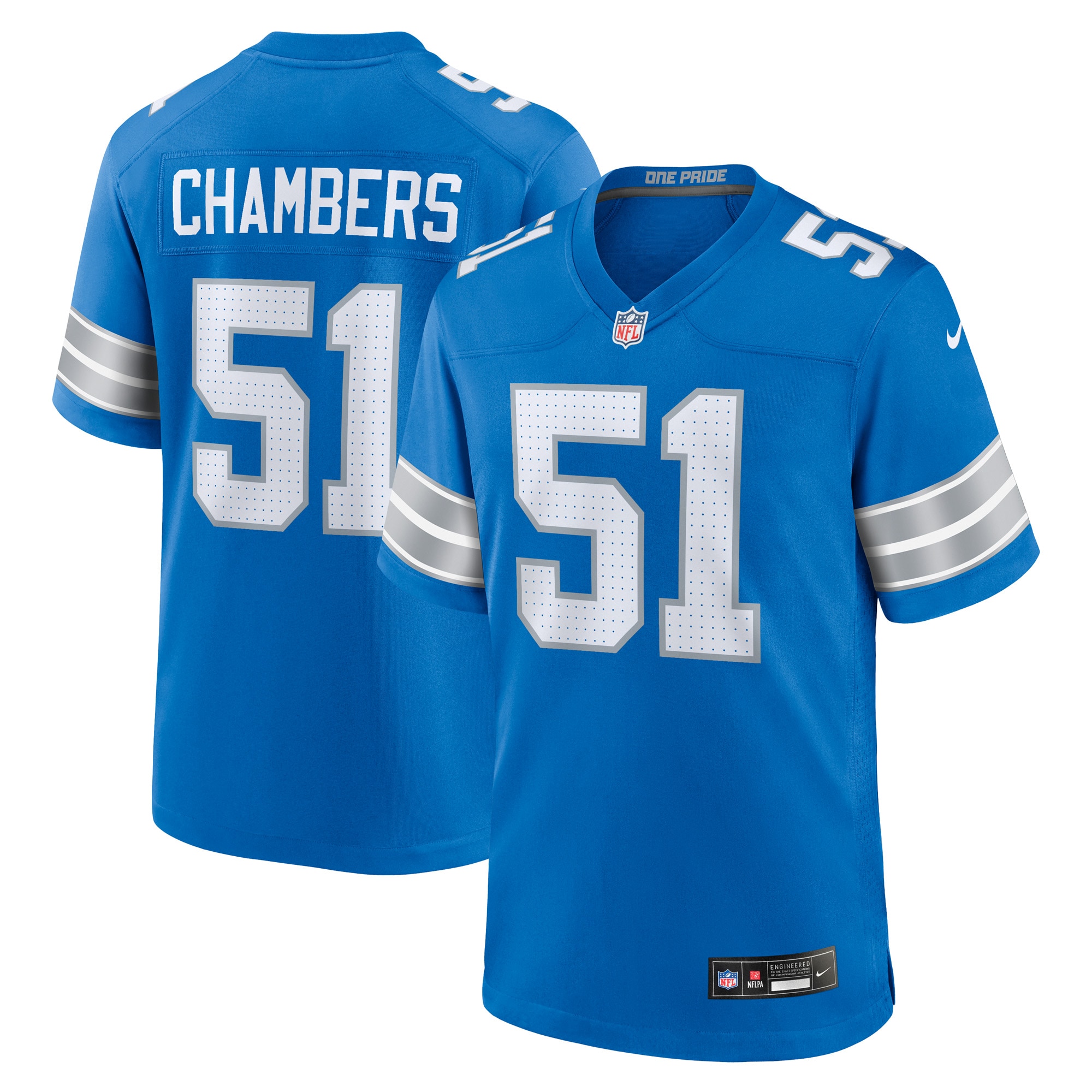Steele Chambers Detroit Lions Game Jersey - Men's