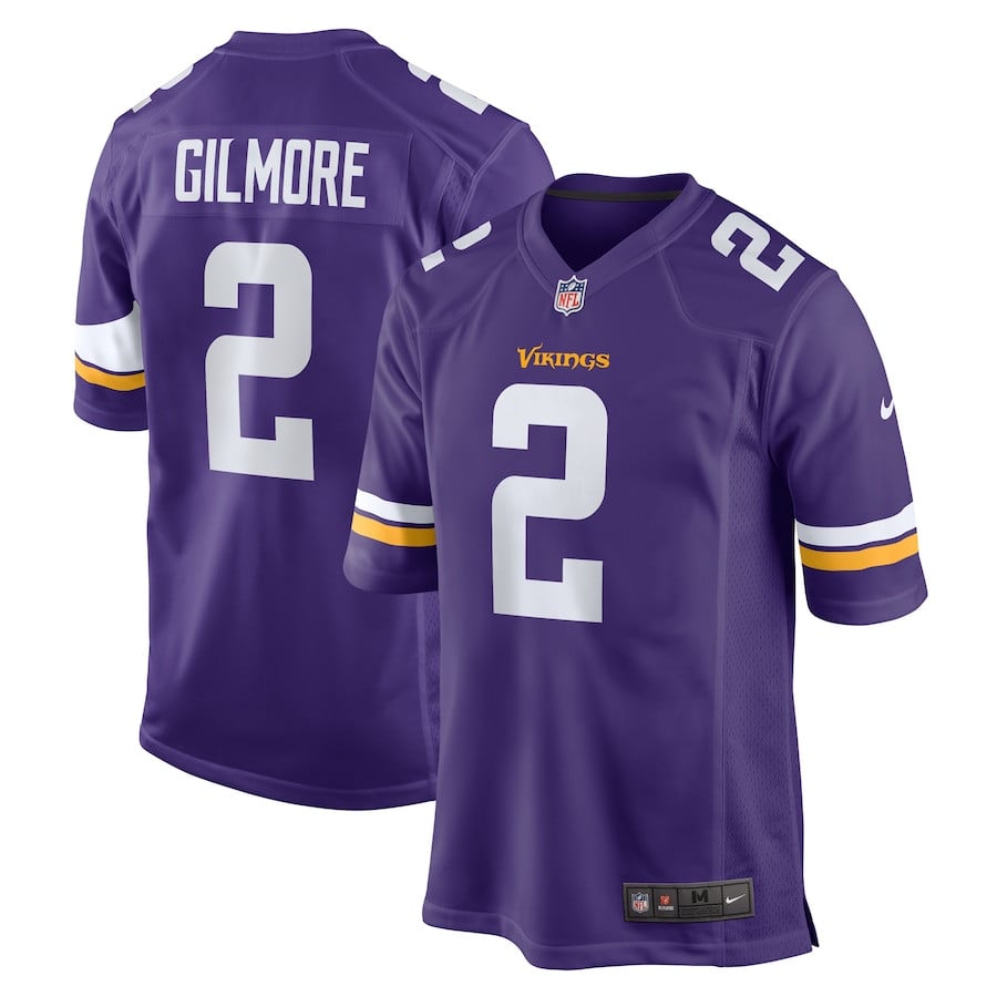 Stephon Gilmore #2 Minnesota Vikings Game Jersey - Men's | Purple
