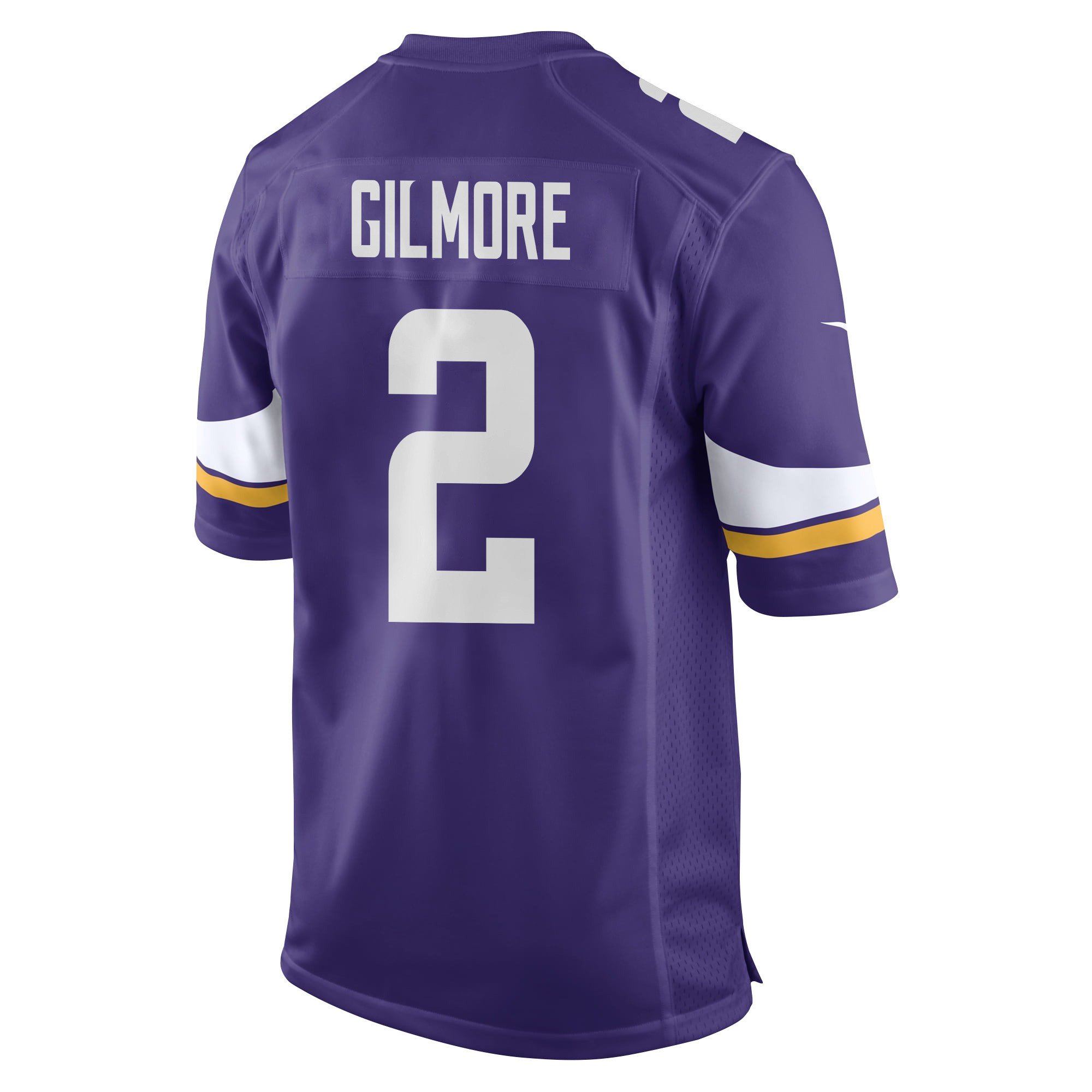 Alternative view of Stephon Gilmore #2 Minnesota Vikings Super Bowl LIX Game Jersey - Men's | Purple