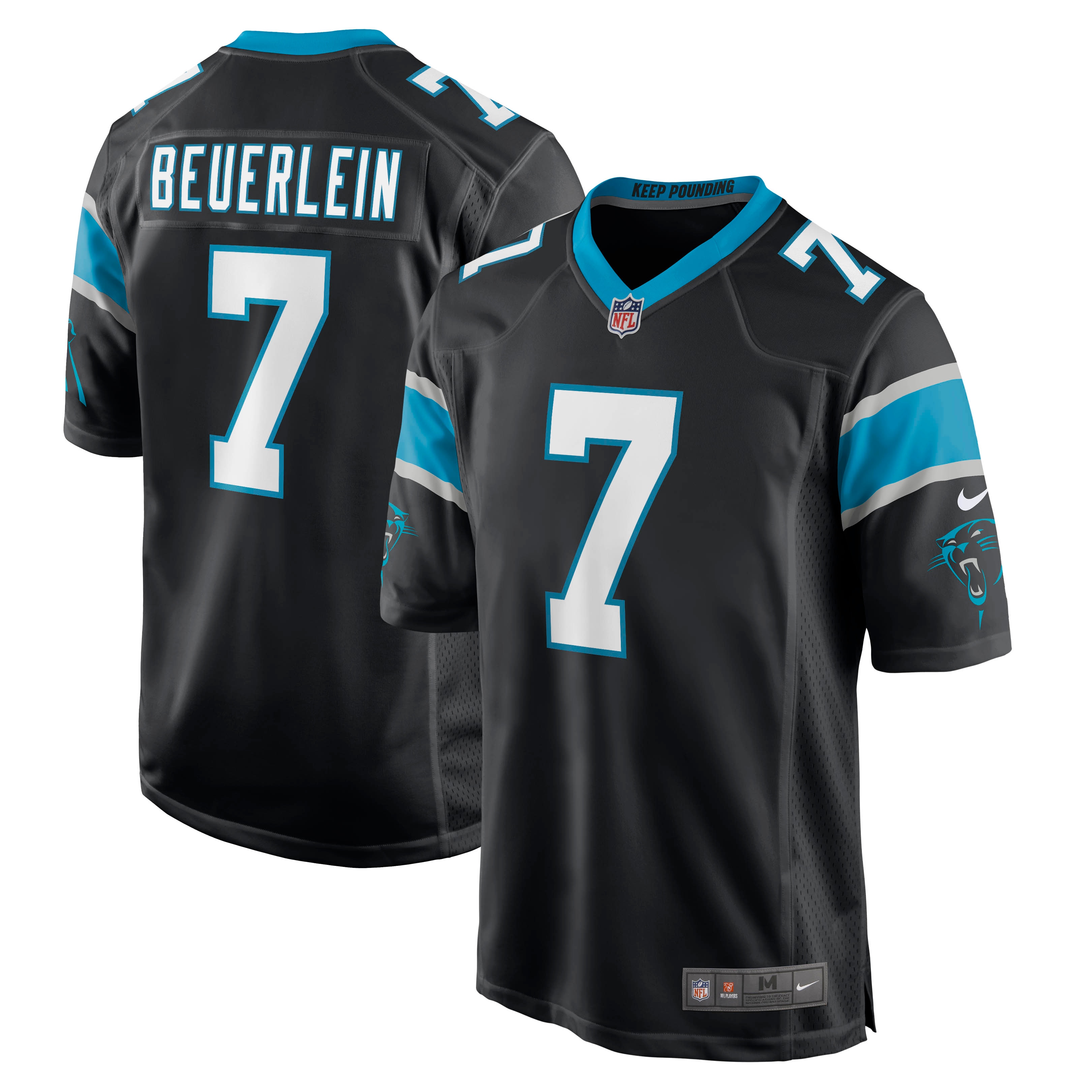 Steve Beuerlein Carolina Panthers Retired Player Game Jersey - Men's