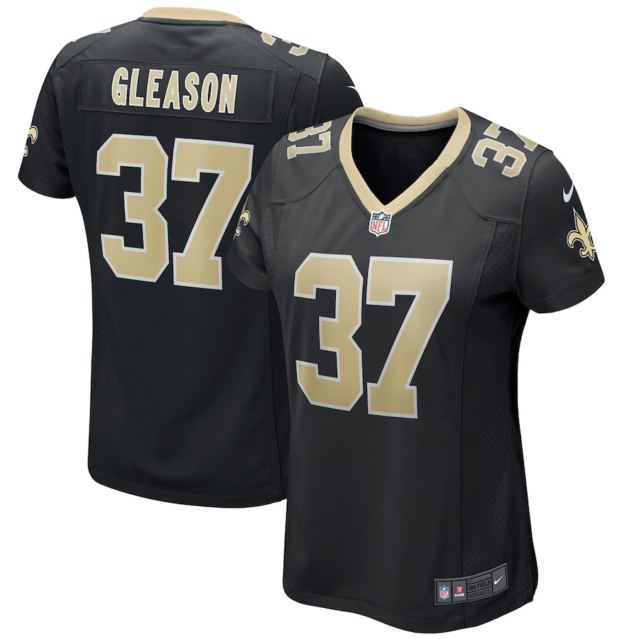 Steve Gleason #37 New Orleans Saints Game Jersey - Women's | Black
