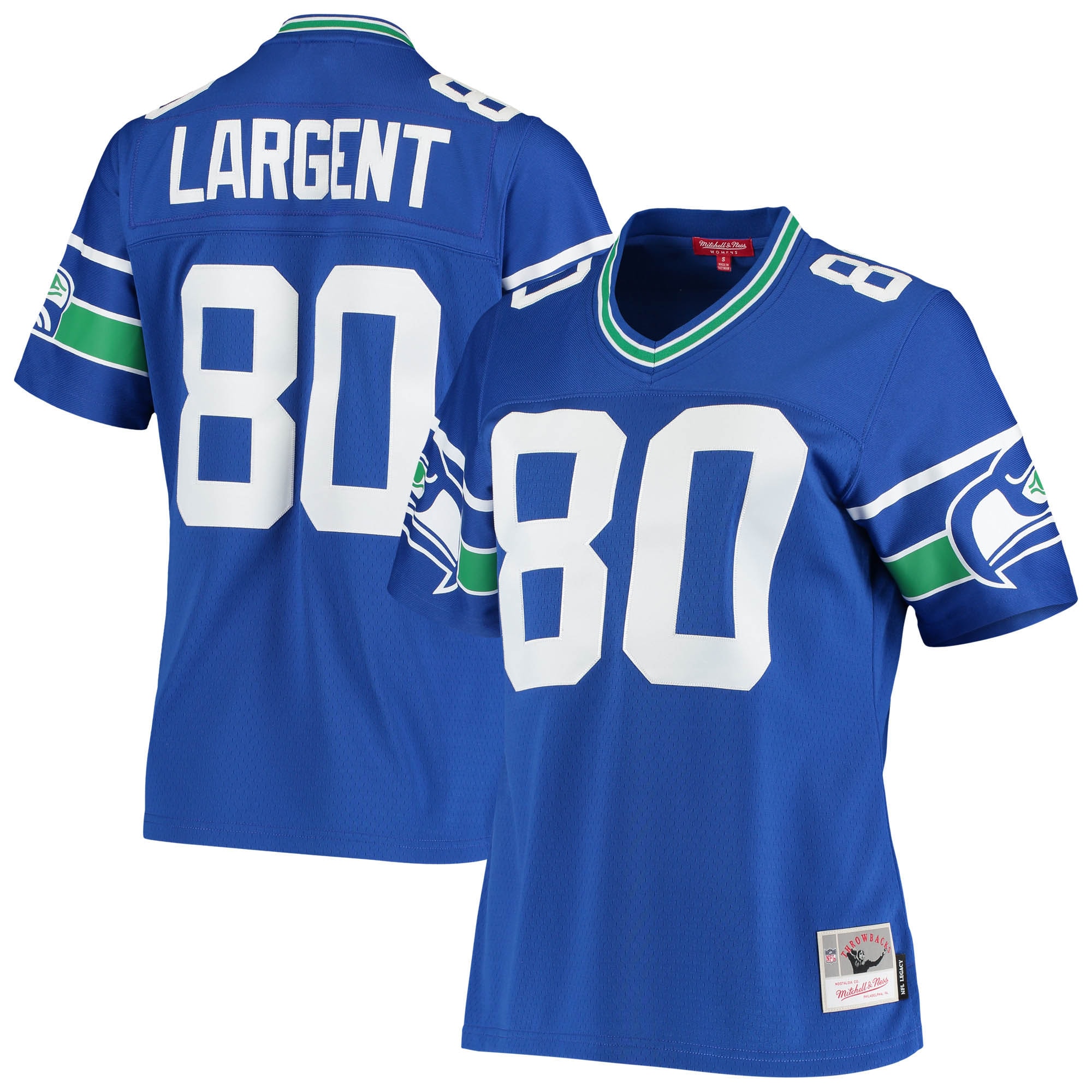 Steve Largent Mitchell & Ness Seattle Seahawks Game Jersey - Women's