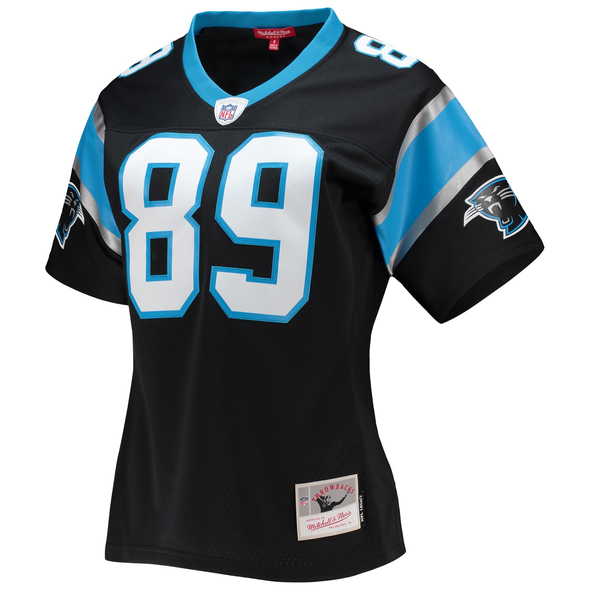 Alternative view of Steve Smith Mitchell & Ness Carolina Panthers Game Jersey - Women's