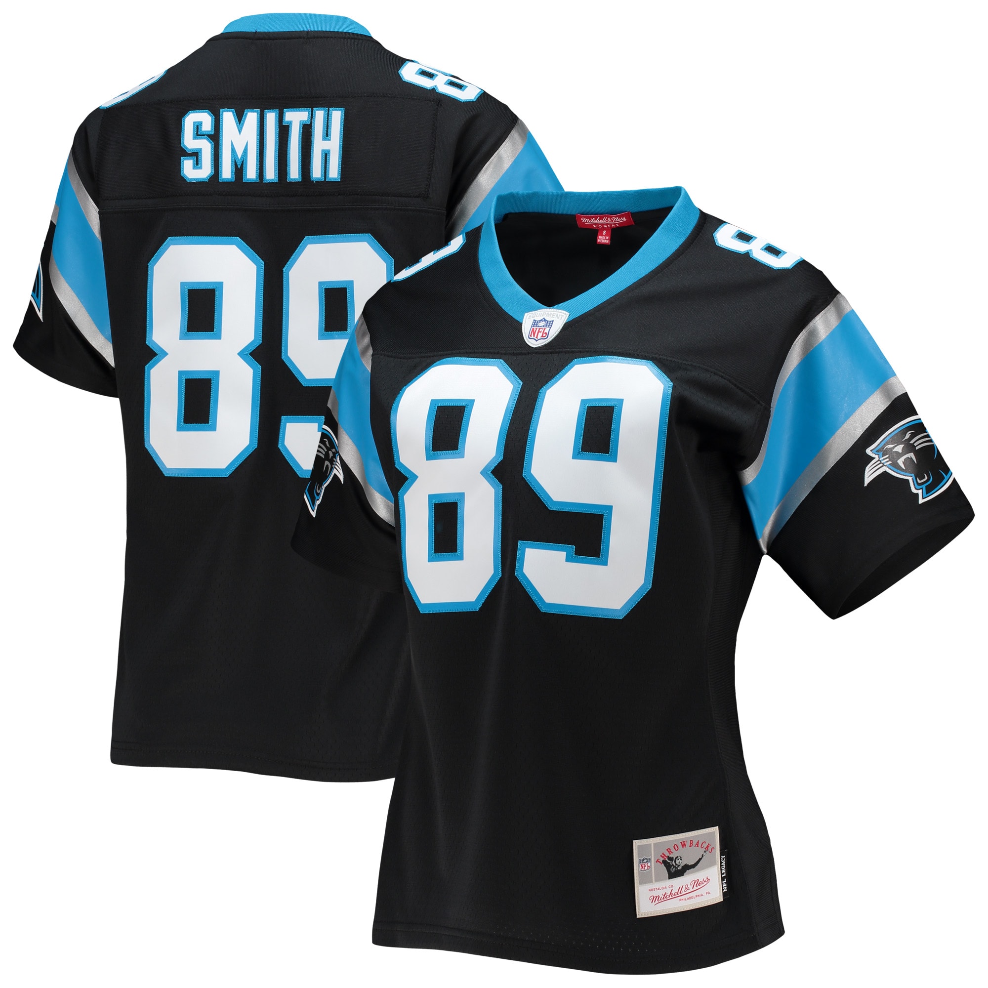 Steve Smith Mitchell & Ness Carolina Panthers Game Jersey - Women's