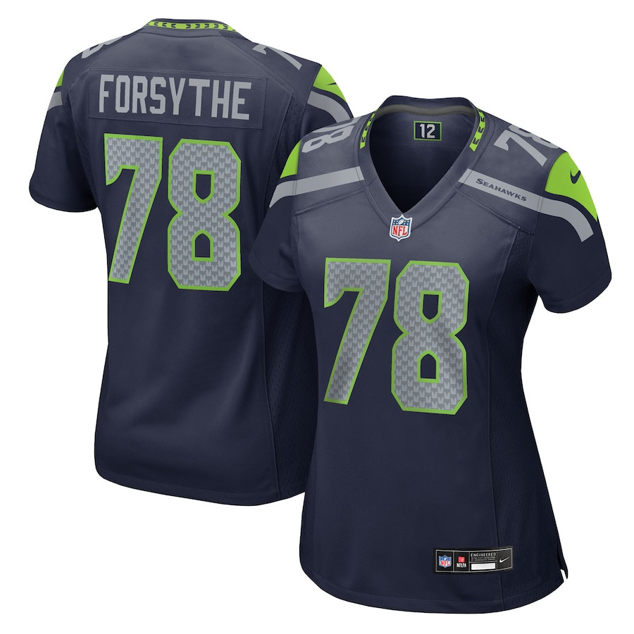 Stone Forsythe #78 Seattle Seahawks Game Jersey - Women's | College Navy