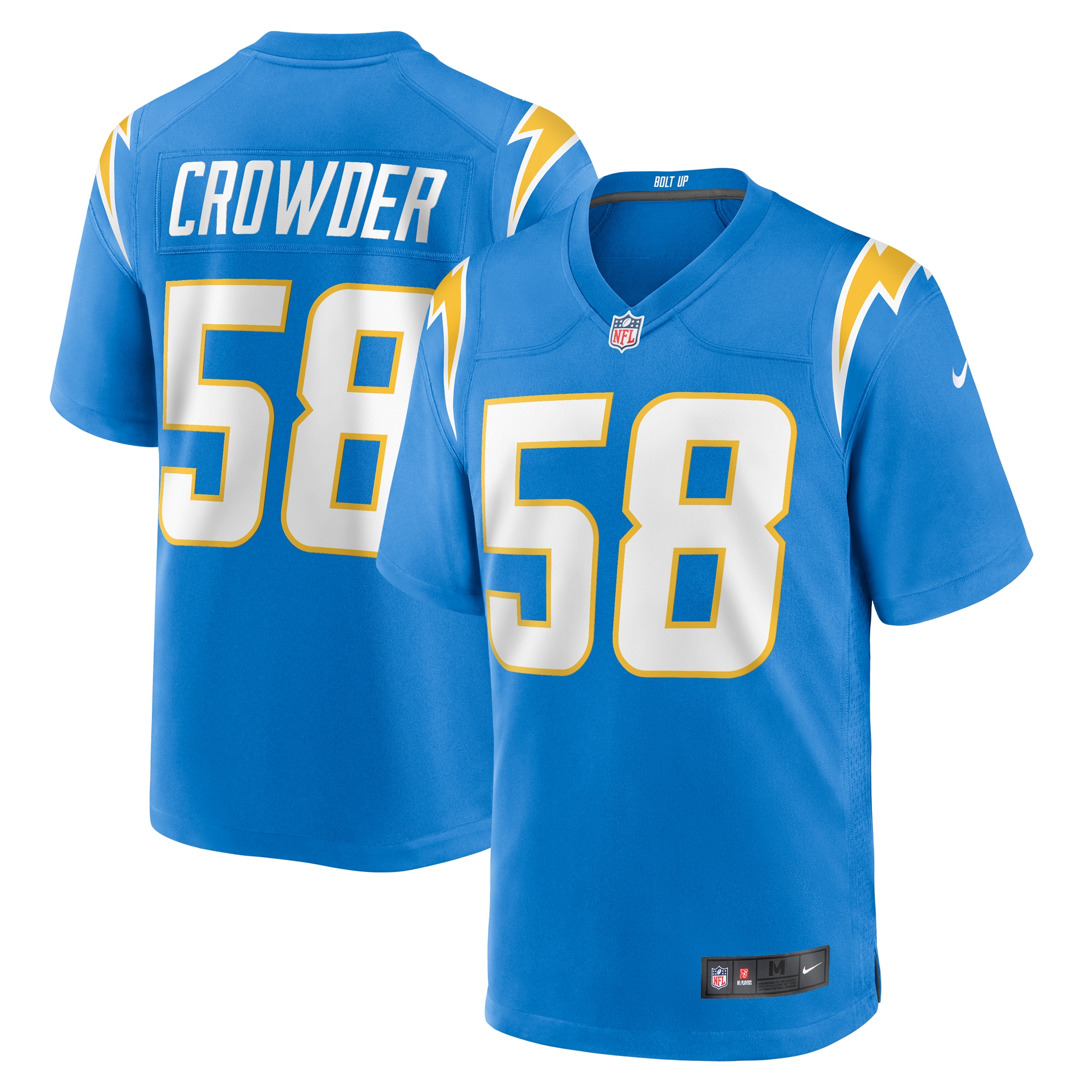 Tae Crowder Los Angeles Chargers Game Jersey - Men's