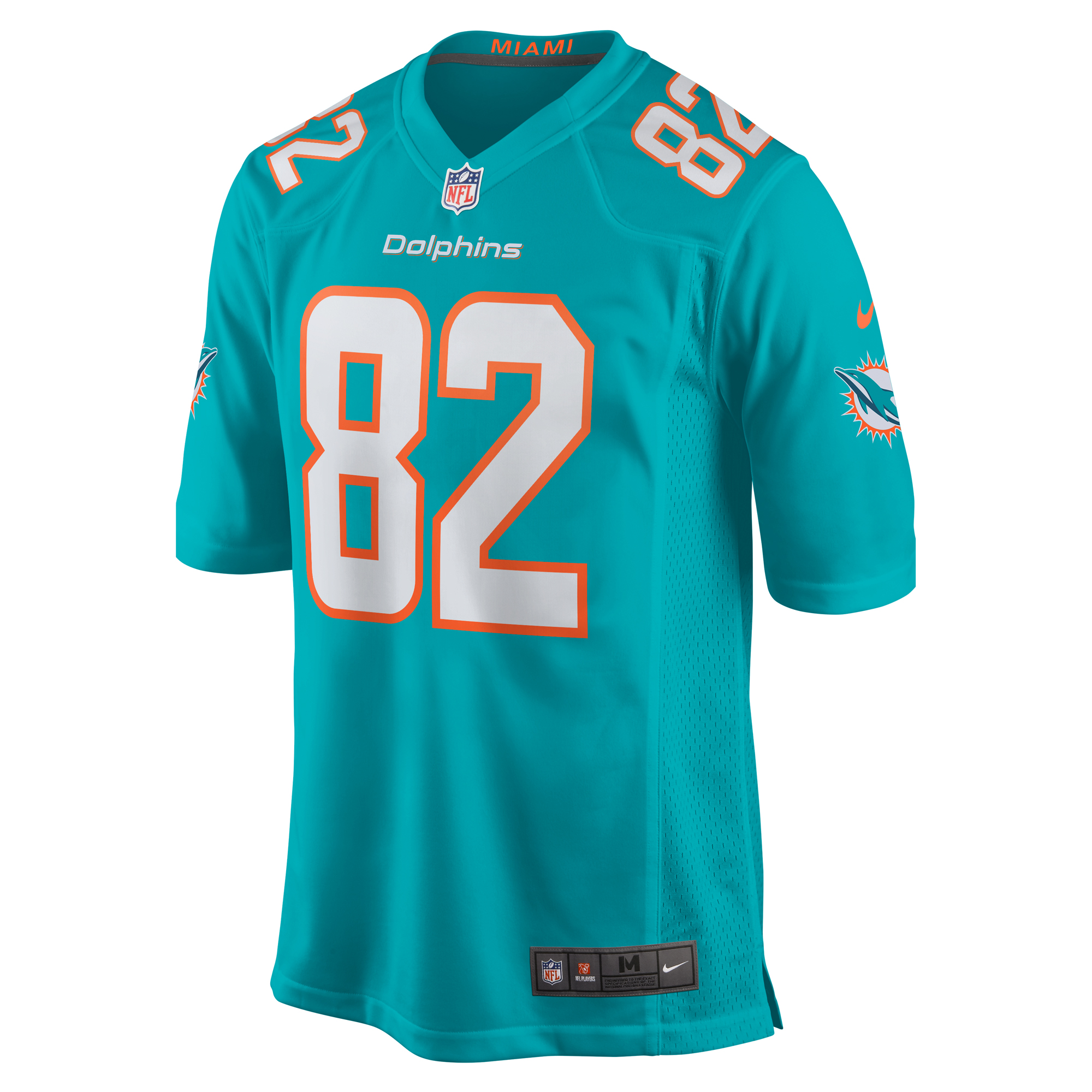 Alternative view of Tahj Washington Miami Dolphins Game Jersey - Men's