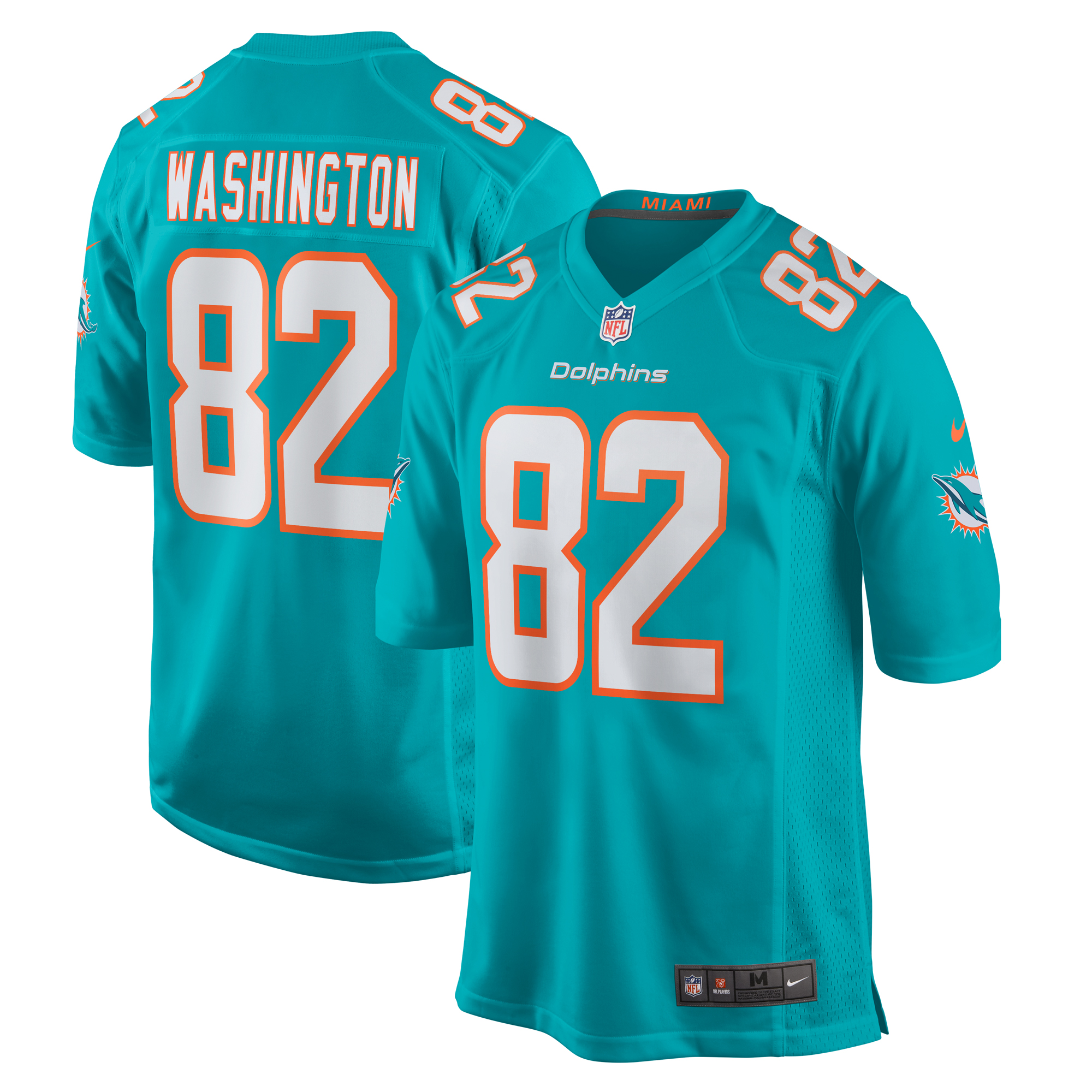 Tahj Washington Miami Dolphins Game Jersey - Men's