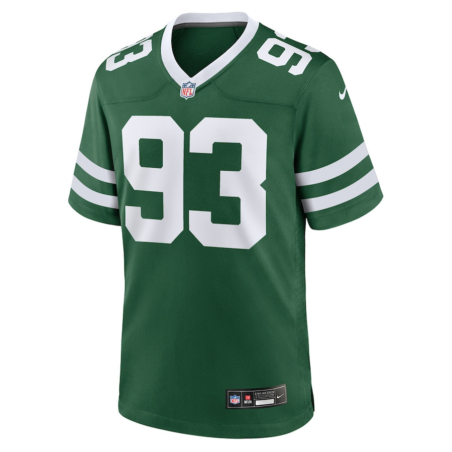 Alternative view of Takk McKinley #93 New York Jets Game Jersey - Men's | Legacy Green