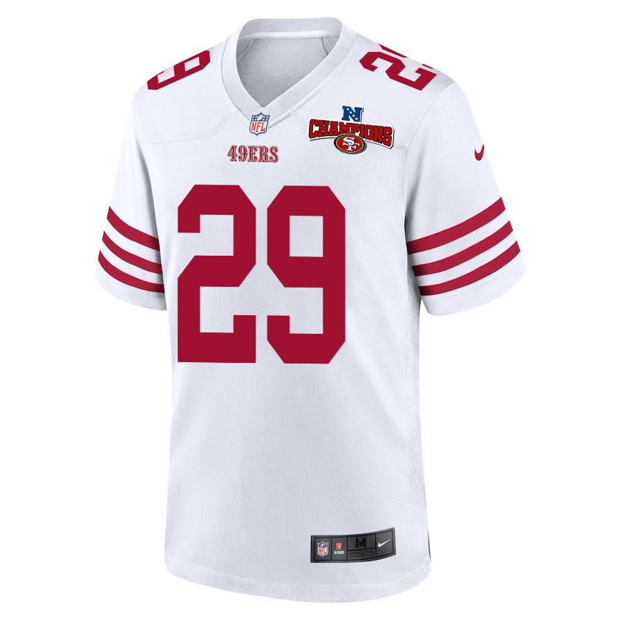 Alternative view of Talanoa Hufanga #29 San Francisco 49ers Game Jersey - Men's | White