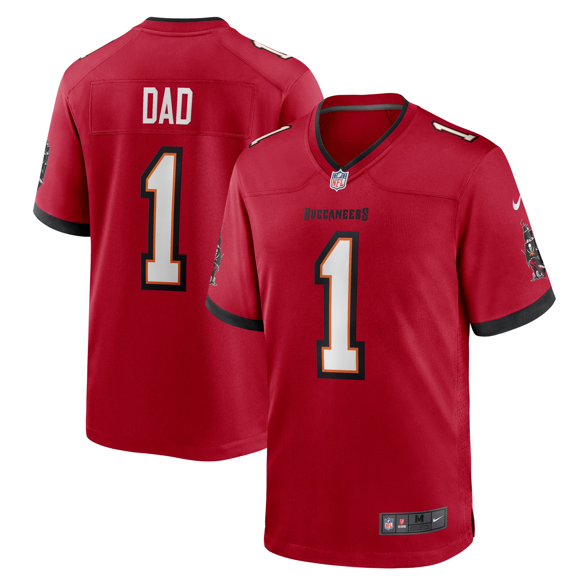 Tampa Bay Buccaneers Number #1 Tampa Bay Buccaneers Game Jersey - Men's