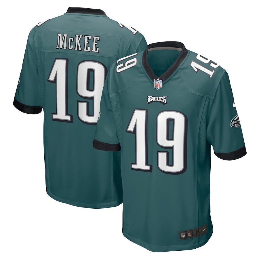 Tanner McKee #19 Philadelphia Eagles Game Jersey - Men's | Midnight Green