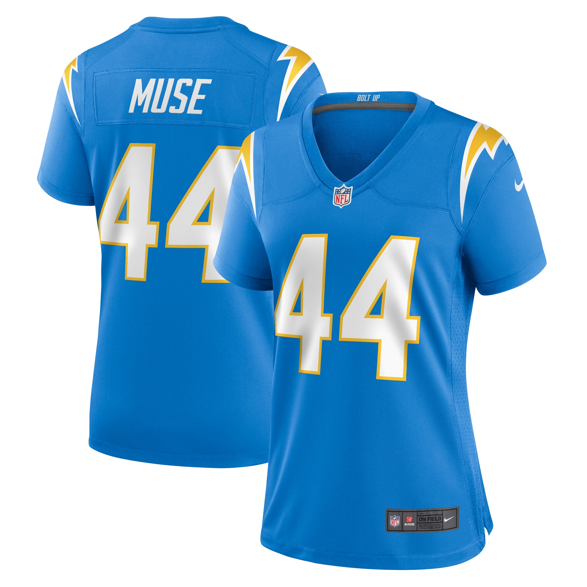 Tanner Muse Los Angeles Chargers Game Jersey - Women's
