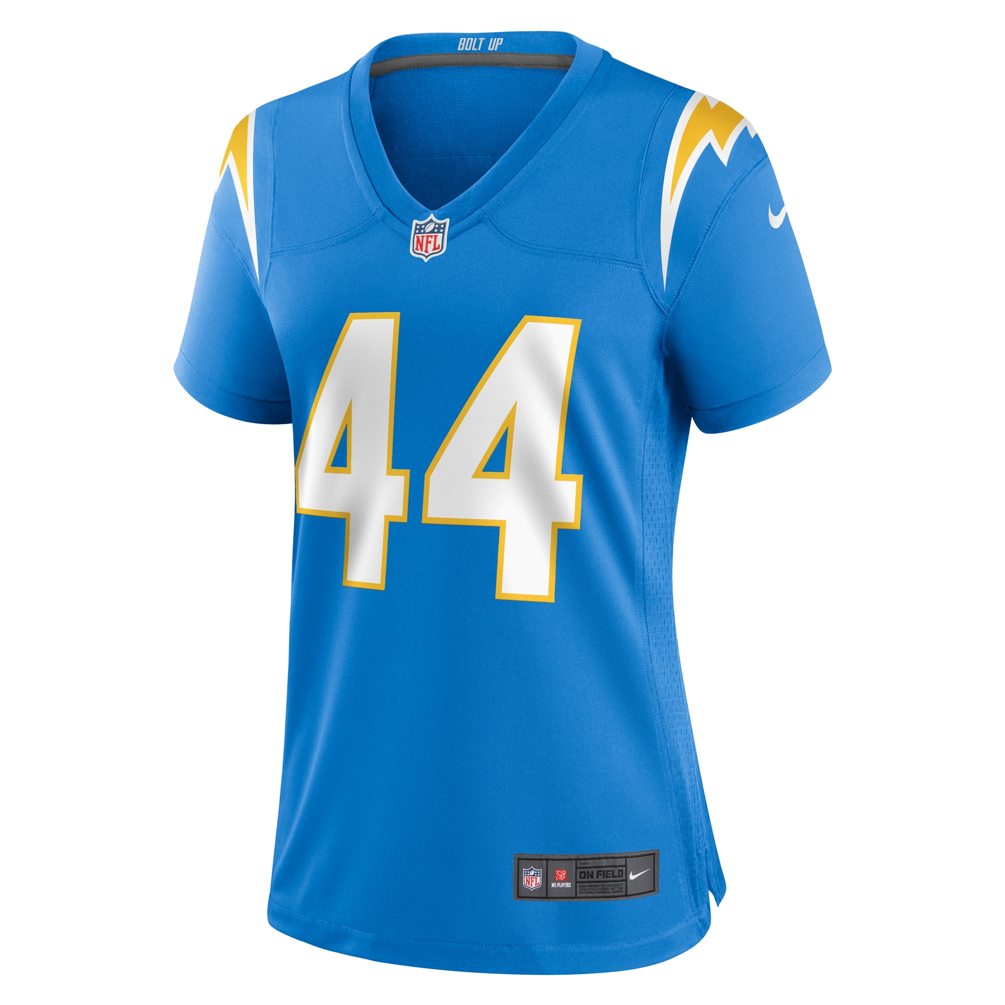 Alternative view of Tanner Muse Los Angeles Chargers Game Jersey - Women's