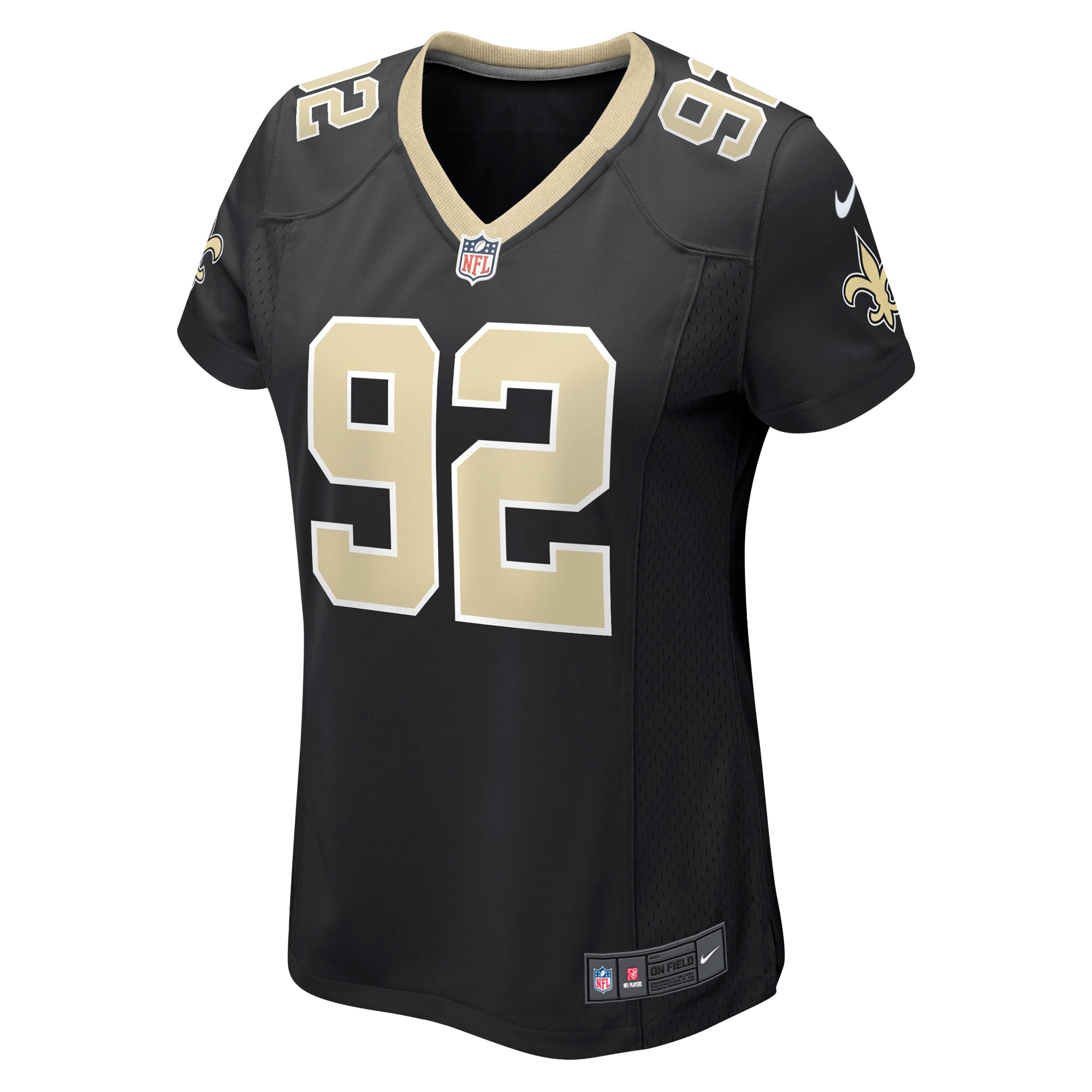 Alternative view of Tanoh Kpassagnon New Orleans Saints Game Jersey - Women's