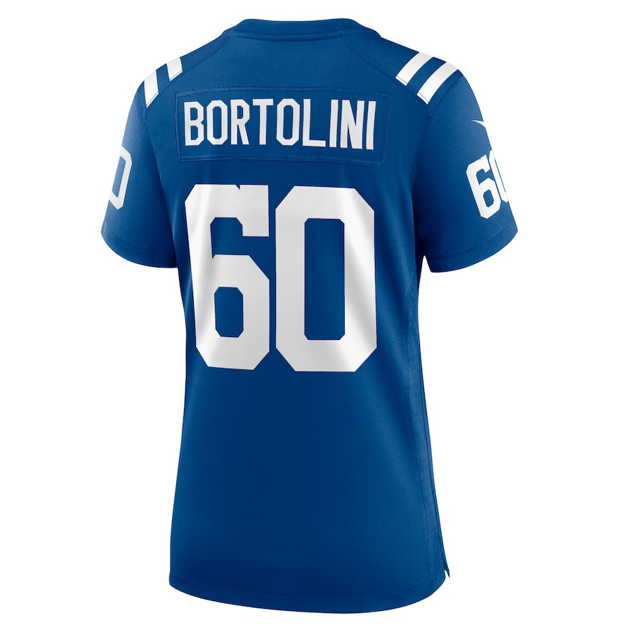 Tanor Bortolini #60 Indianapolis Colts Game Jersey - Women's | Royal - Image 3