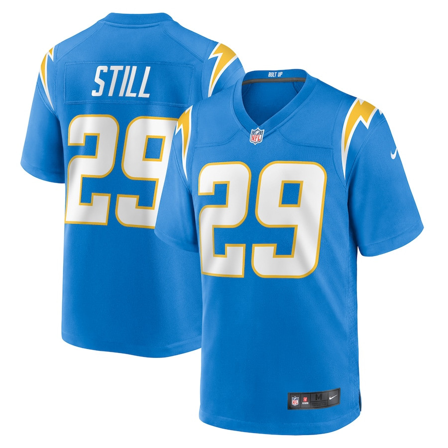 Tarheeb Still #29 Los Angeles Chargers Game Jersey - Men's | Powder Blue